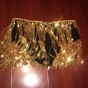 Gold fringe bottoms